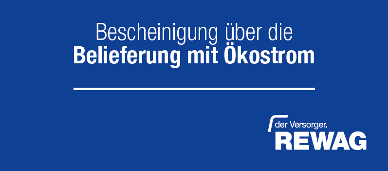 Bescheinigung Ökostromnutzen